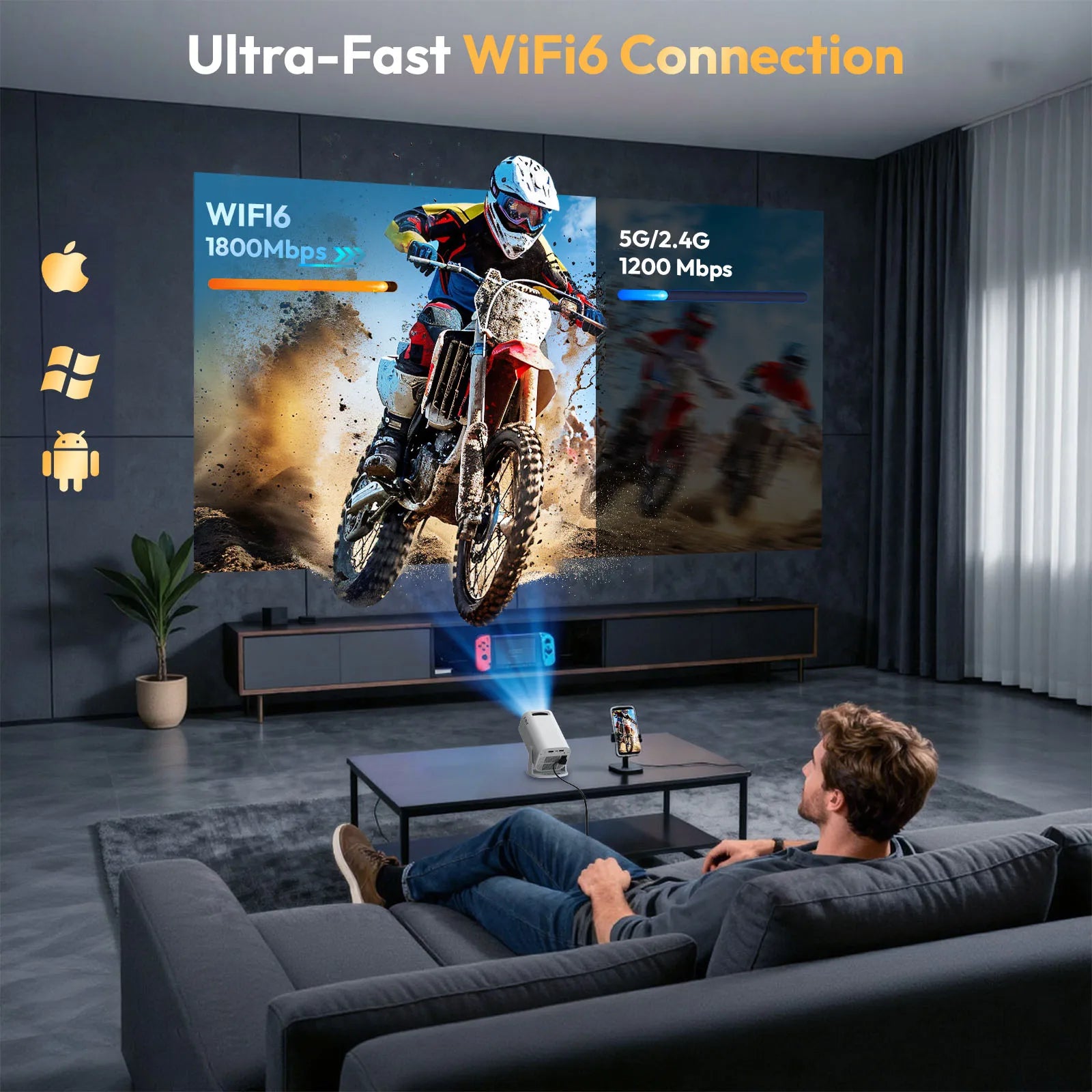 Xgody Gimbal 3 Pro Projector