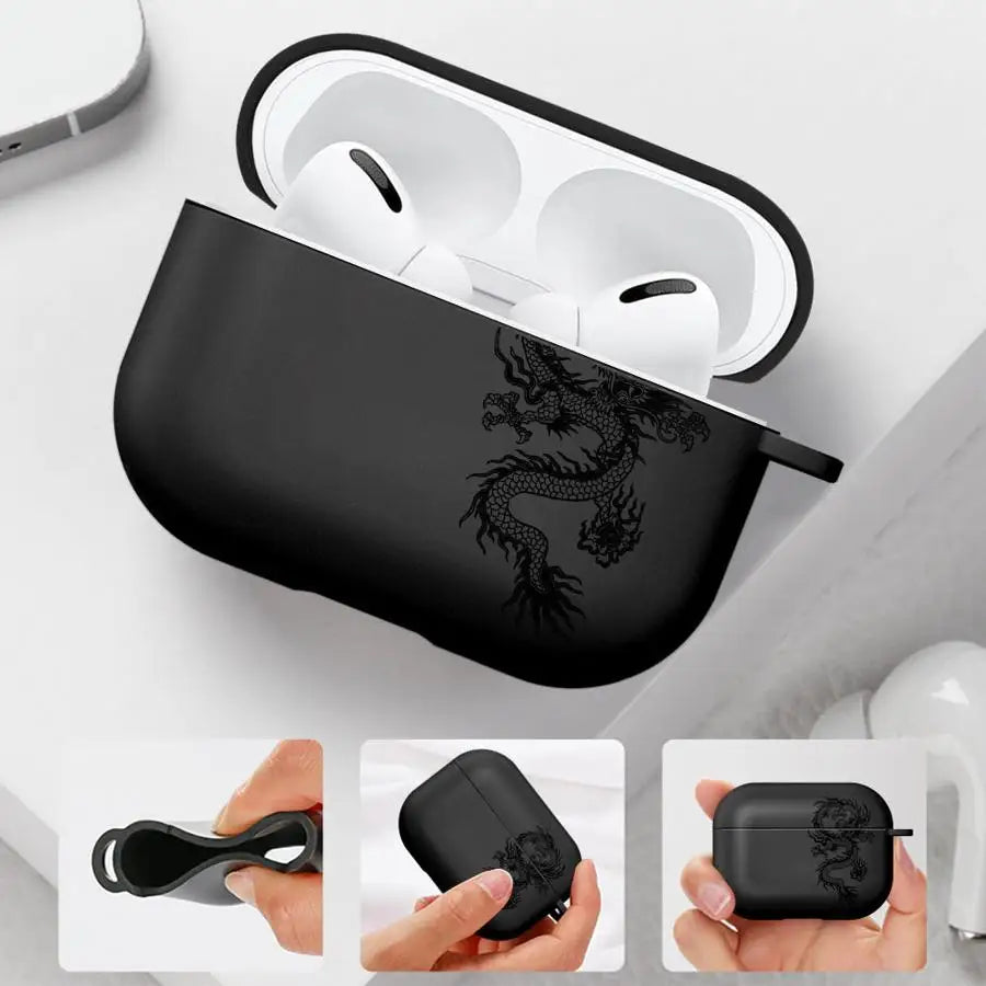 Cool Dragon Pattern  For Airpods 4 2 3 Pro 1 Pro3 Pro2