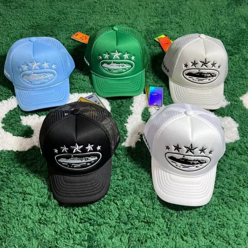 New Five Star Mesh Hat Men's