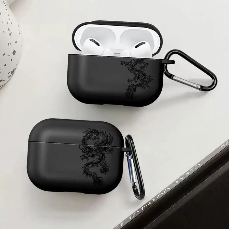 Cool Dragon Pattern  For Airpods 4 2 3 Pro 1 Pro3 Pro2