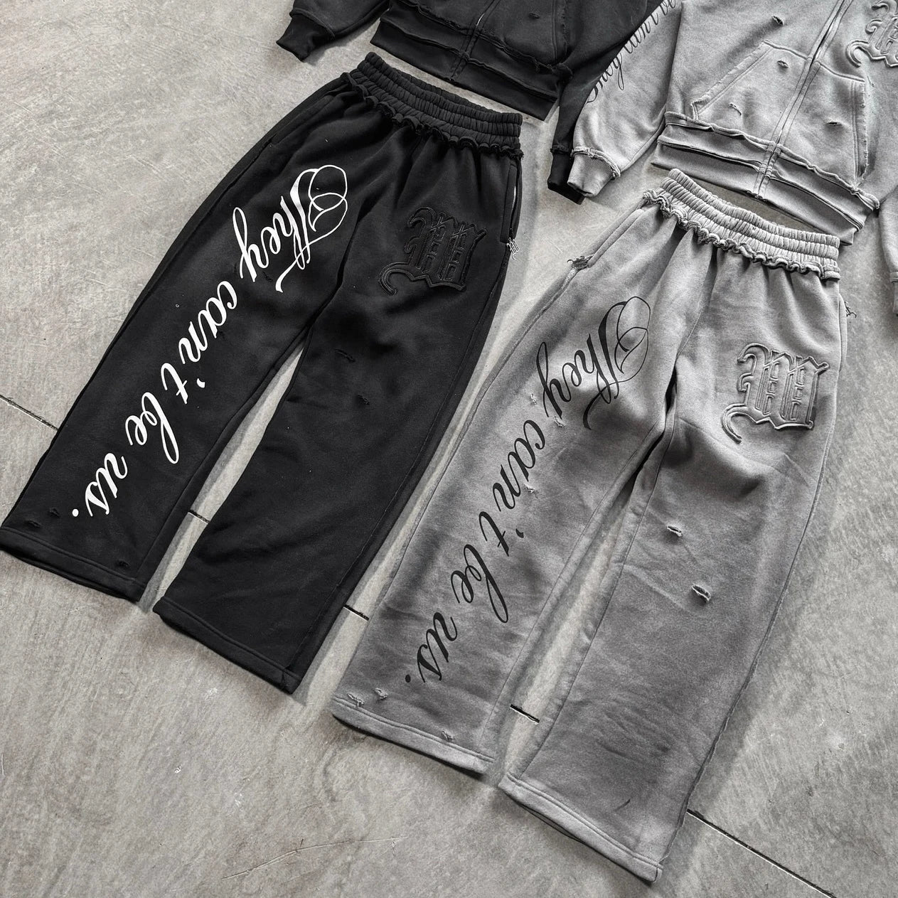 Men's Black Gothic Letter